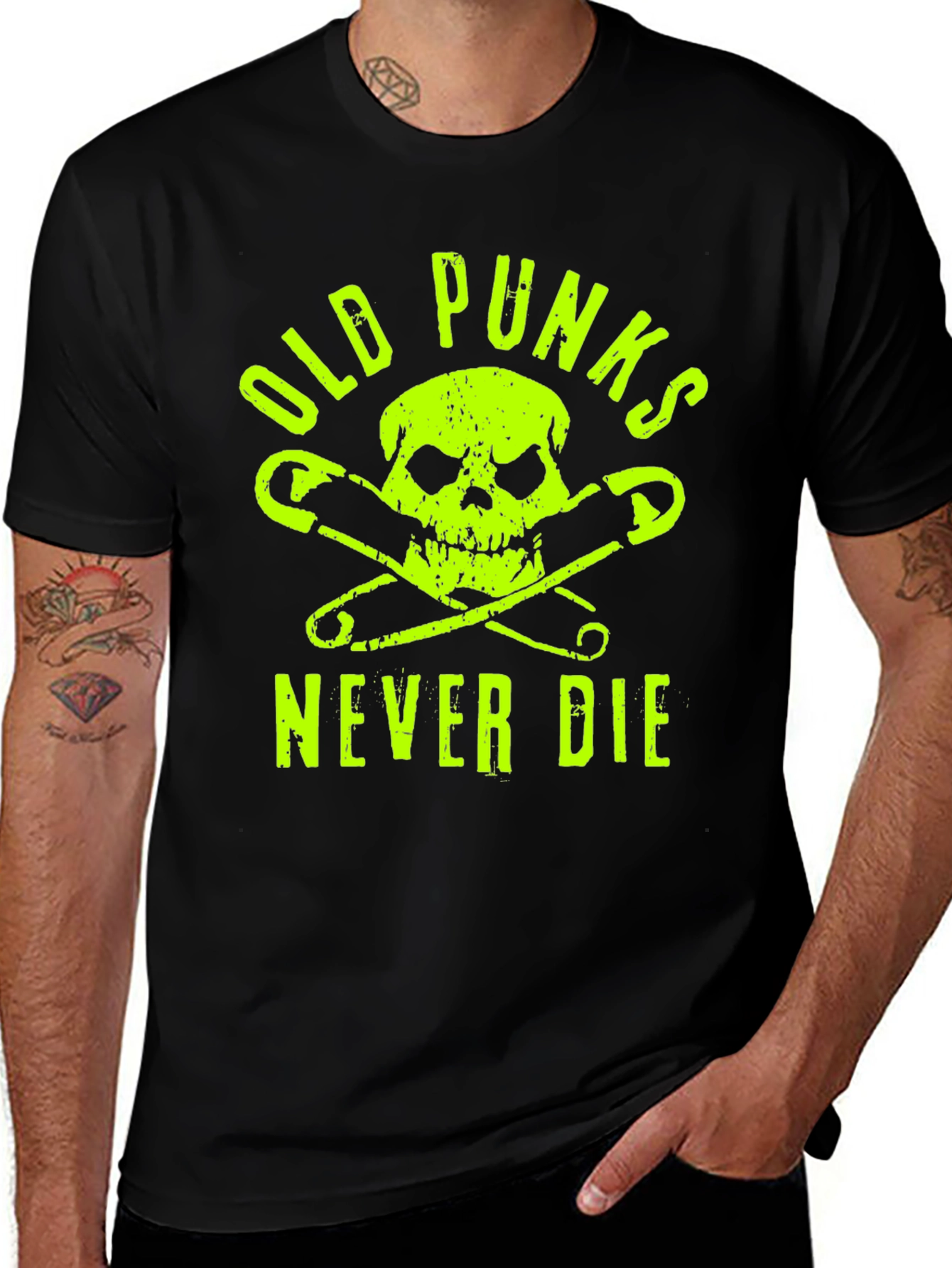 Old Punks Never Die Graphic Tee