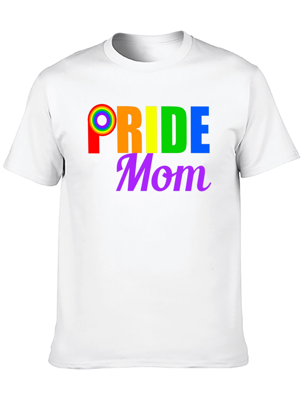 Pride Mom T-Shirt LGBTQ+ Rainbow Graphic Tee