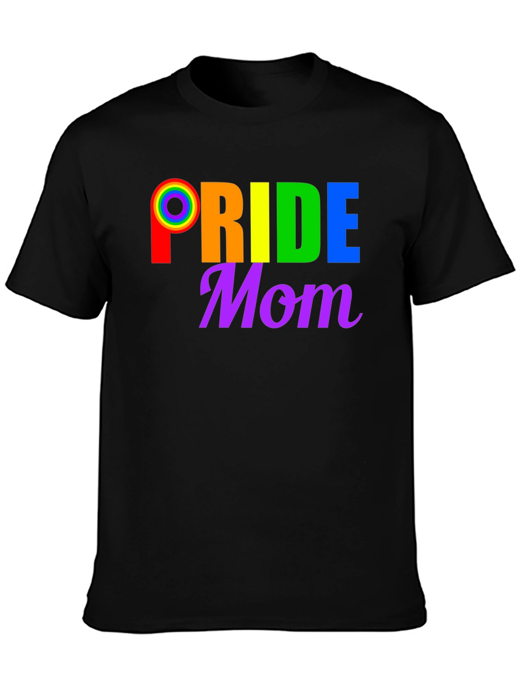 Pride Mom T-Shirt LGBTQ+ Rainbow Graphic Tee