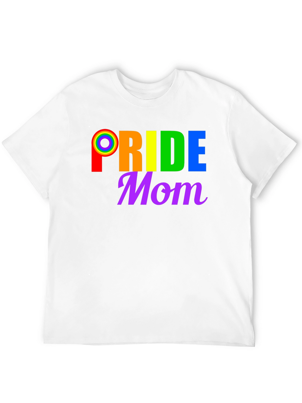 Pride Mom T-Shirt LGBTQ+ Rainbow Graphic Tee