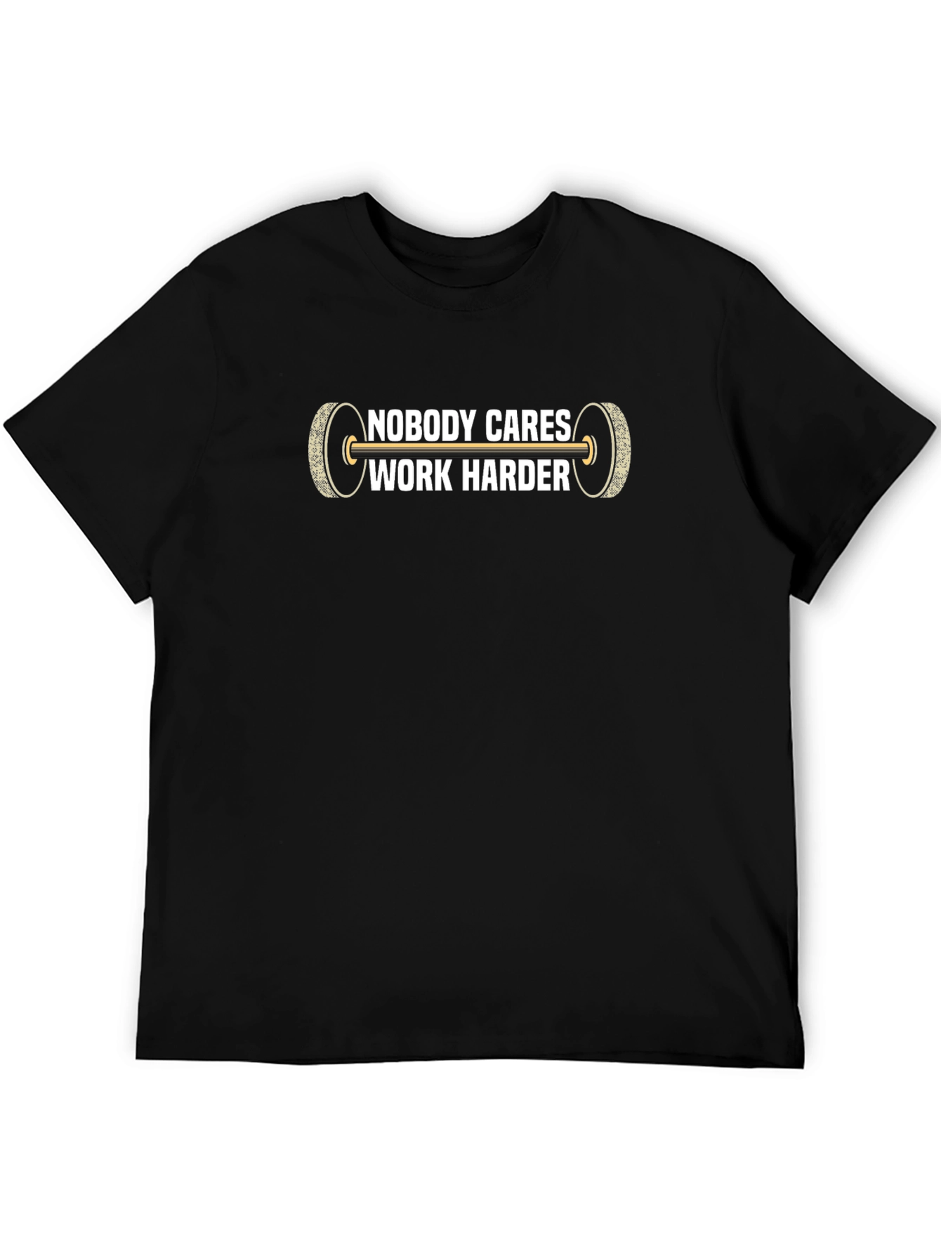 Nobody Cares Work Harder Graphic Tee - Black