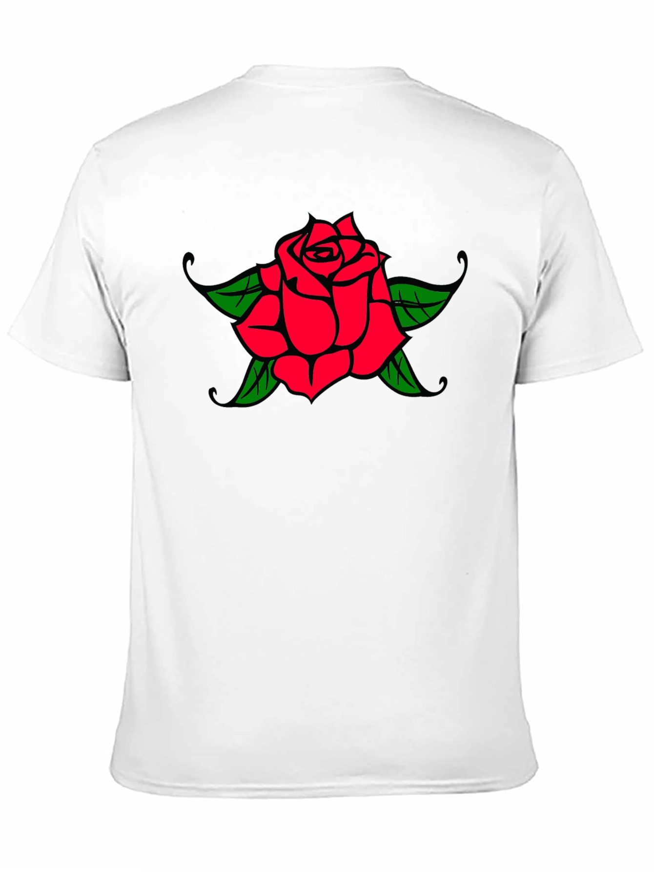 Rose Graphic Black T-Shirt