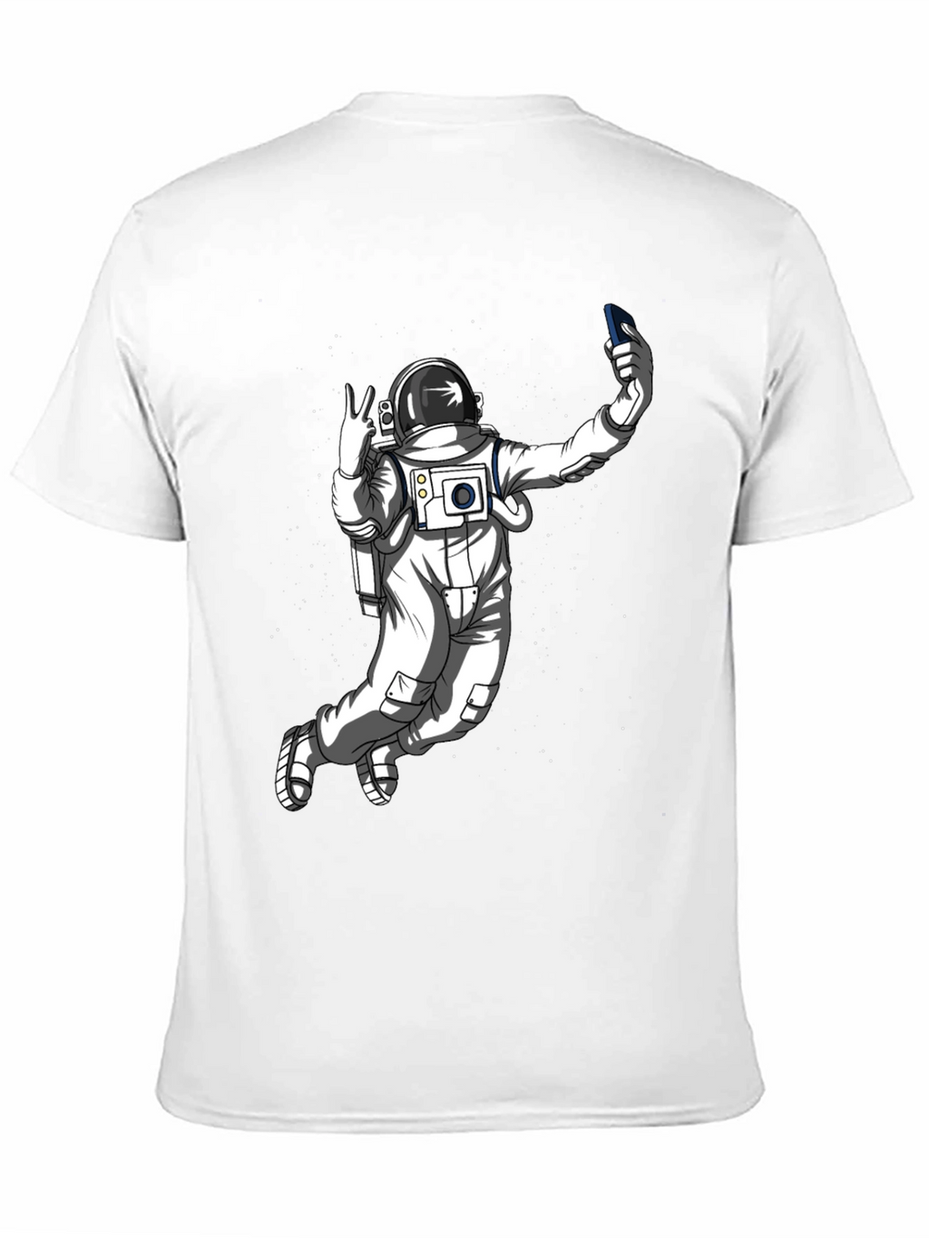 Astronaut Selfie Graphic Tee - Space Adventure