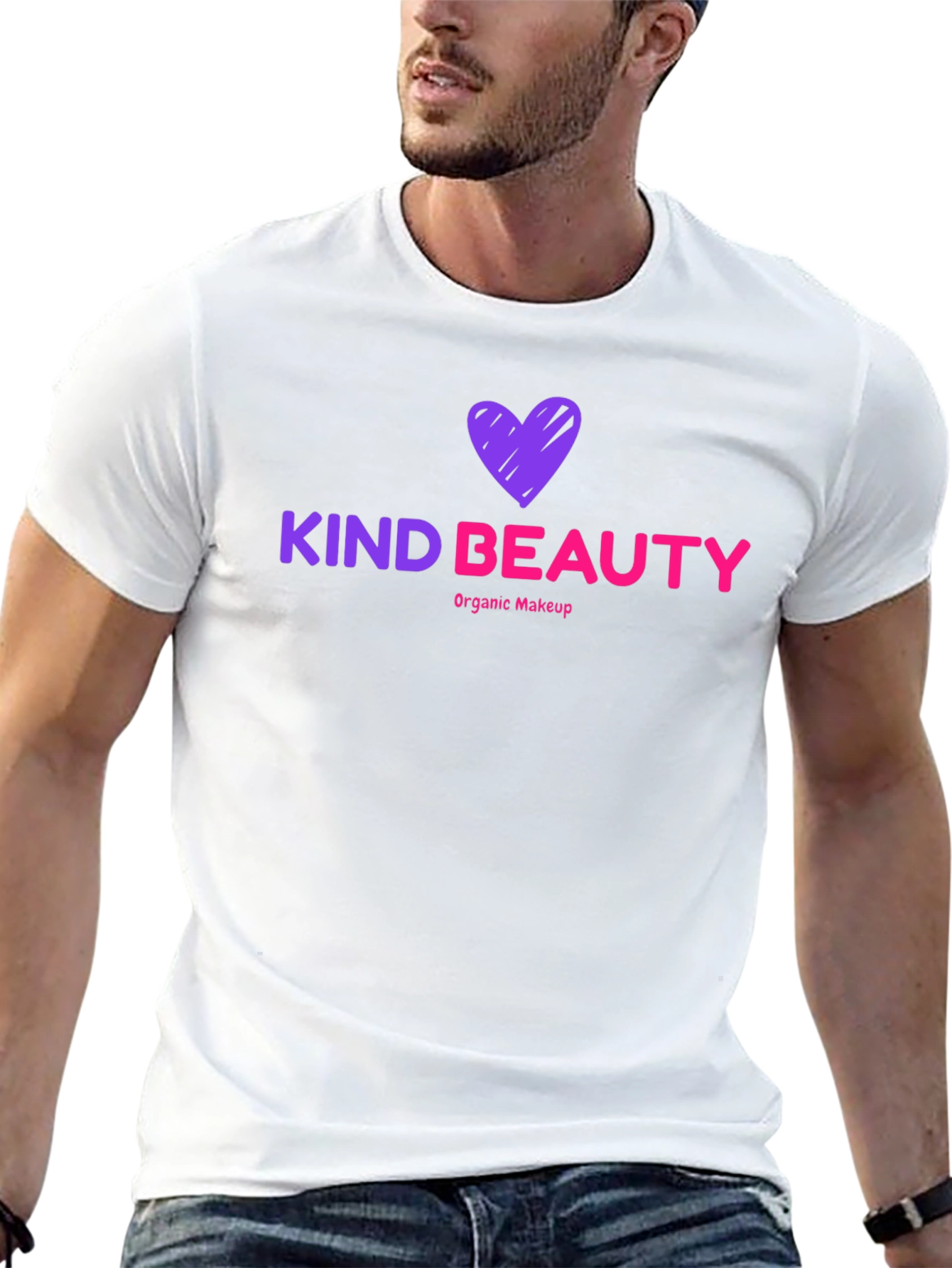 Kind Beauty T-Shirt Organic Makeup Black Tee