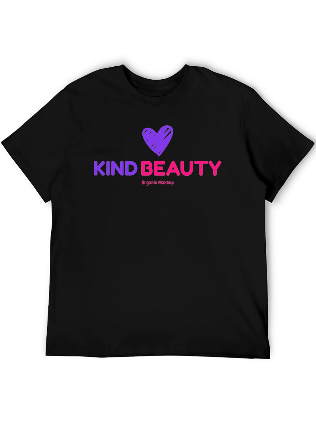 Kind Beauty T-Shirt Organic Makeup Black Tee