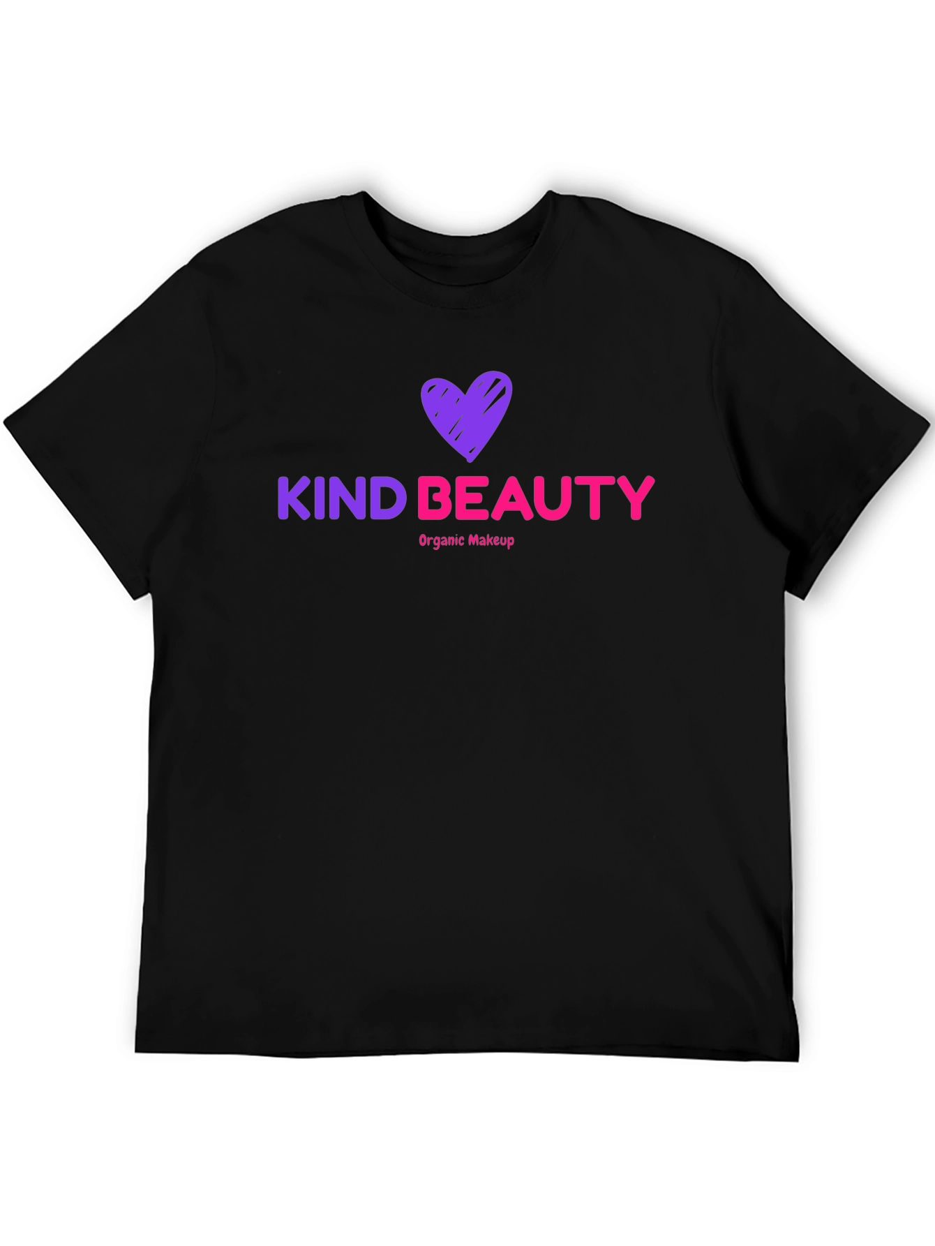 Kind Beauty T-Shirt Organic Makeup Black Tee