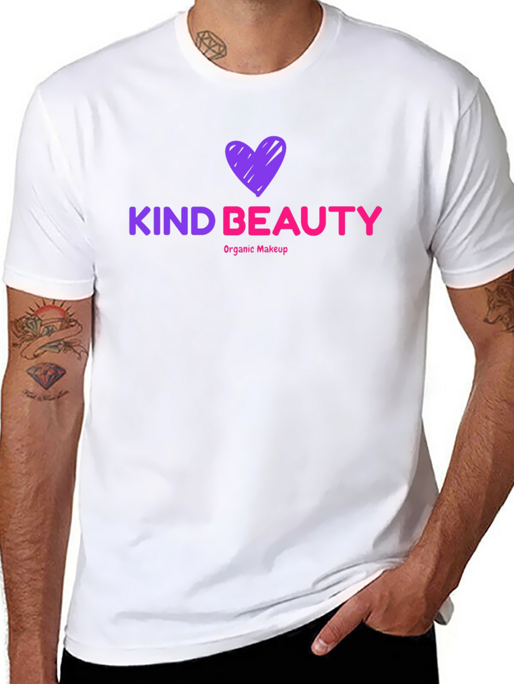 Kind Beauty T-Shirt Organic Makeup Black Tee