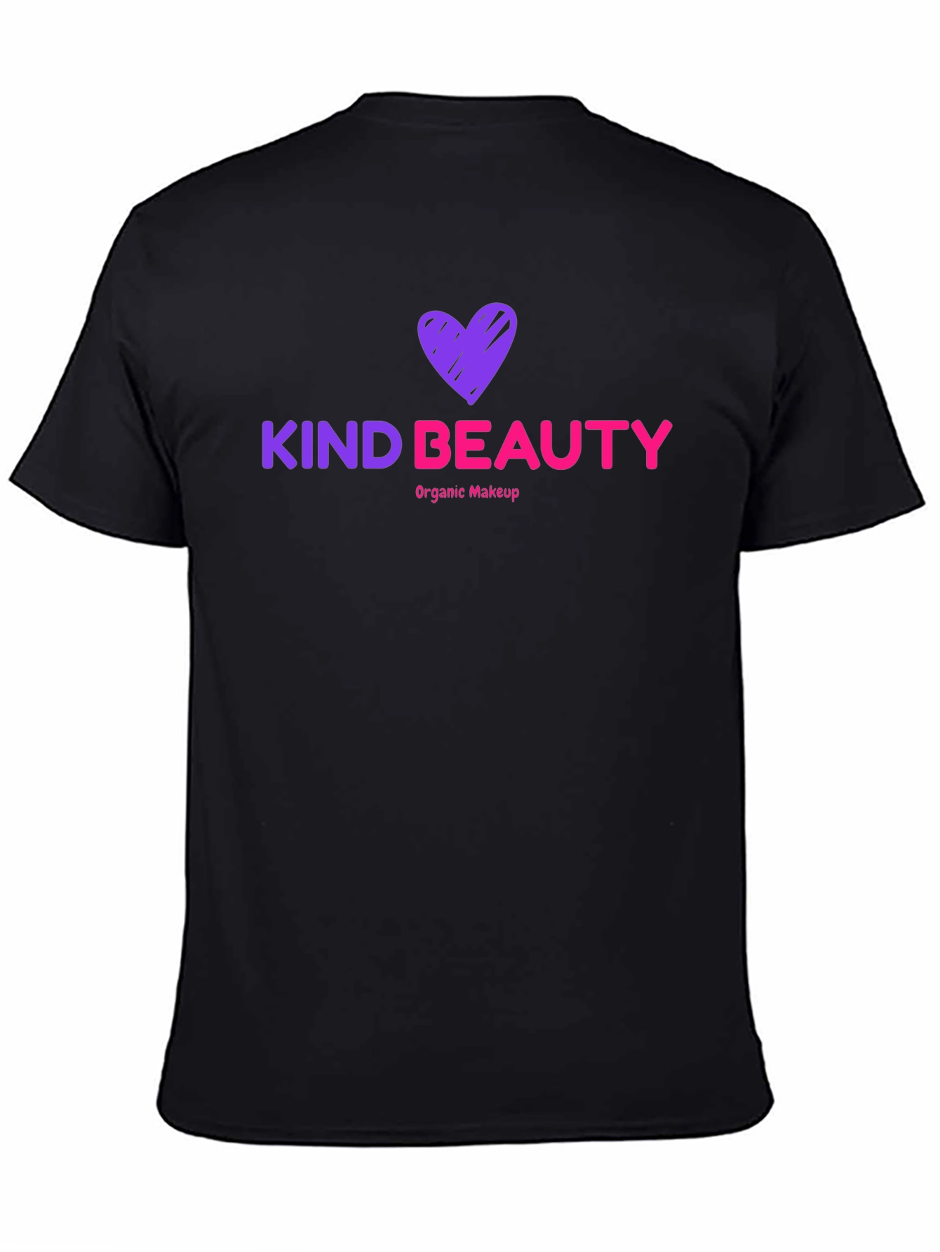 Kind Beauty T-Shirt Organic Makeup Black Tee