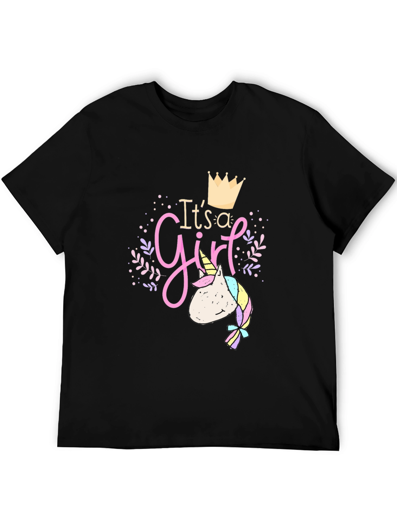 Its a Girl Unicorn Baby Shower T-Shirt