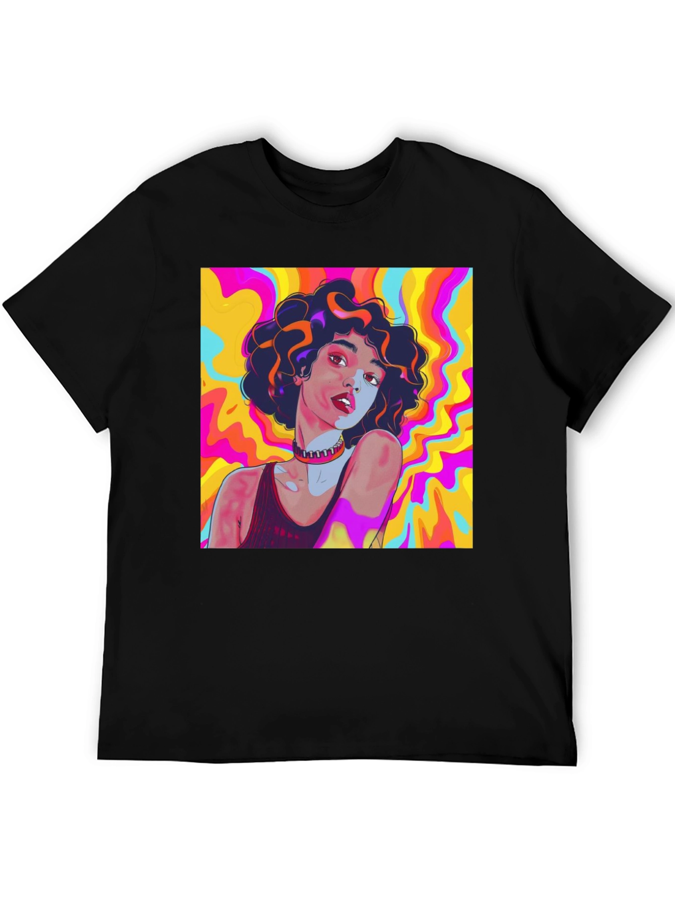 Psychedelic Art T-Shirt - Bold Colorful Graphic Tee