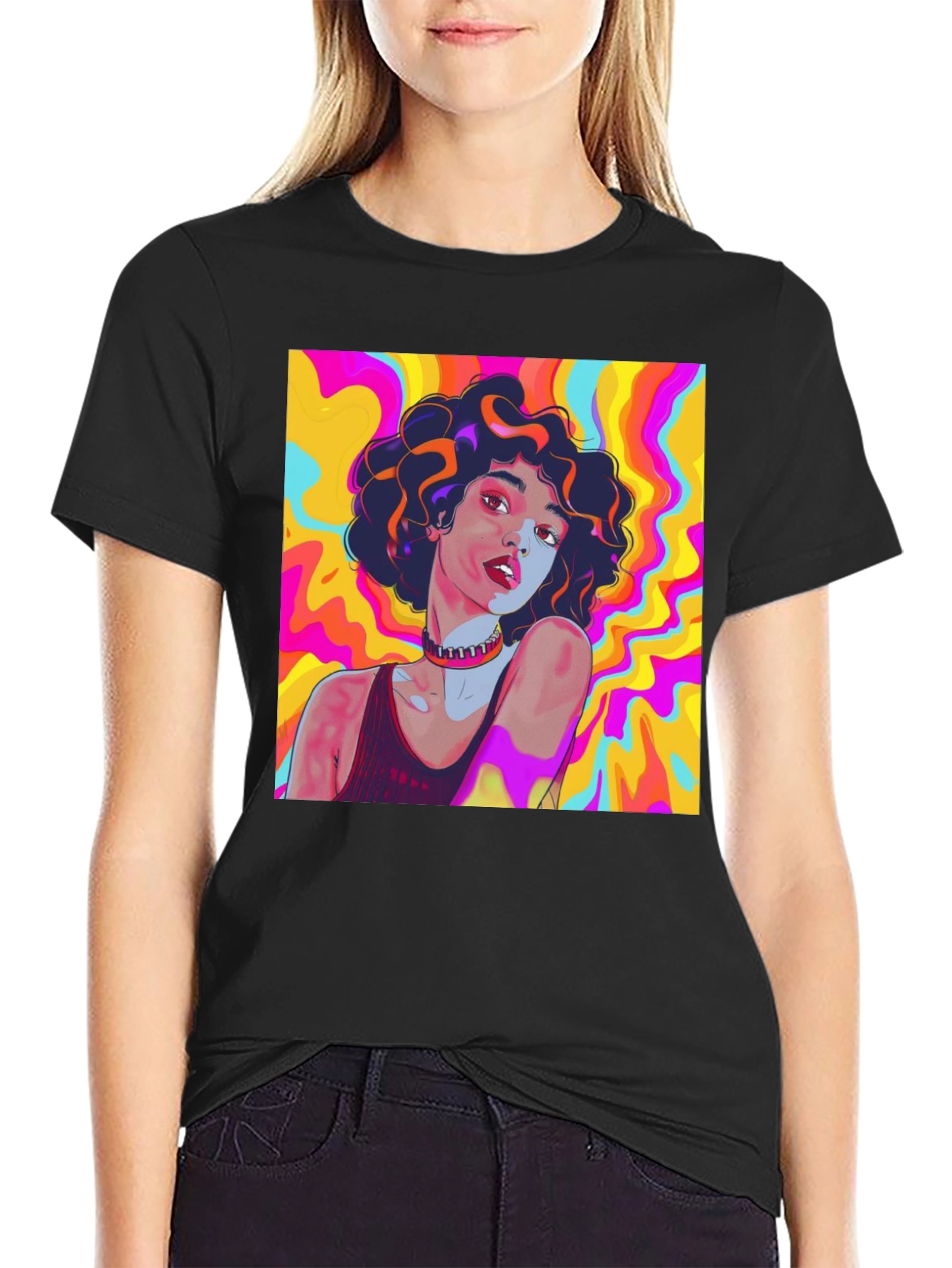Psychedelic Art T-Shirt - Bold Colorful Graphic Tee