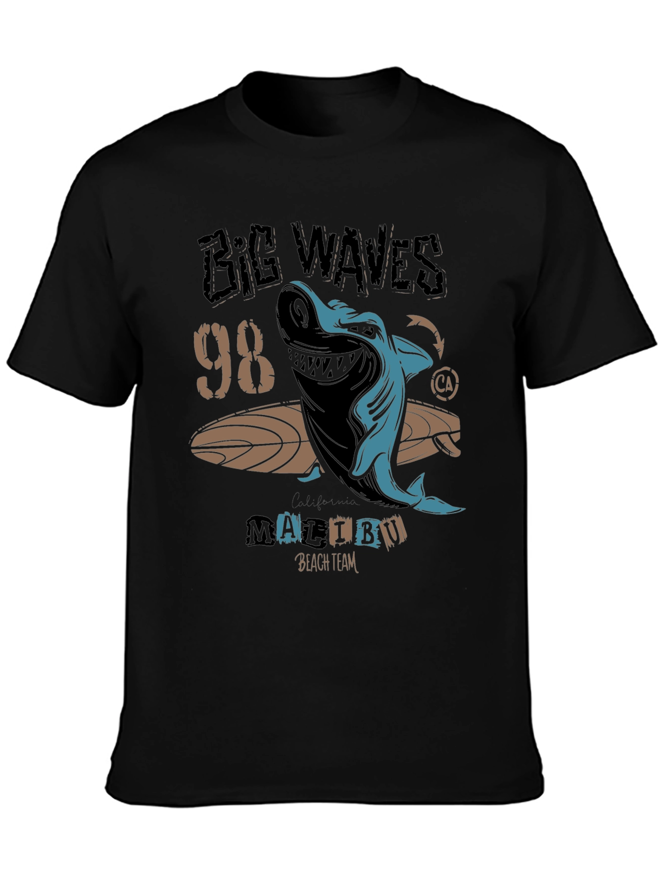 Big Waves 98 Malibu Shark Graphic Tee