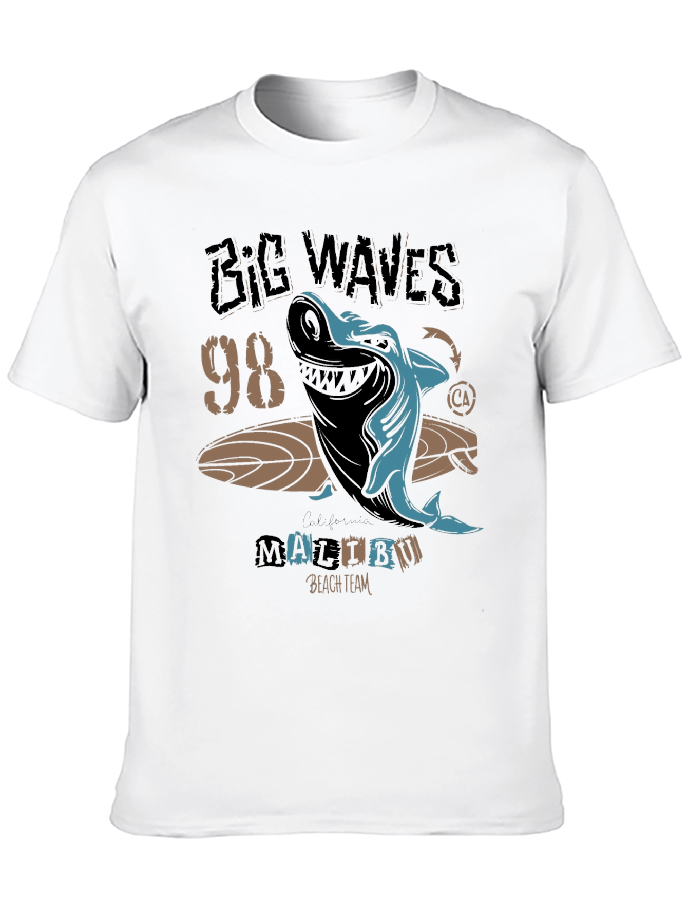 Big Waves 98 Malibu Shark Graphic Tee