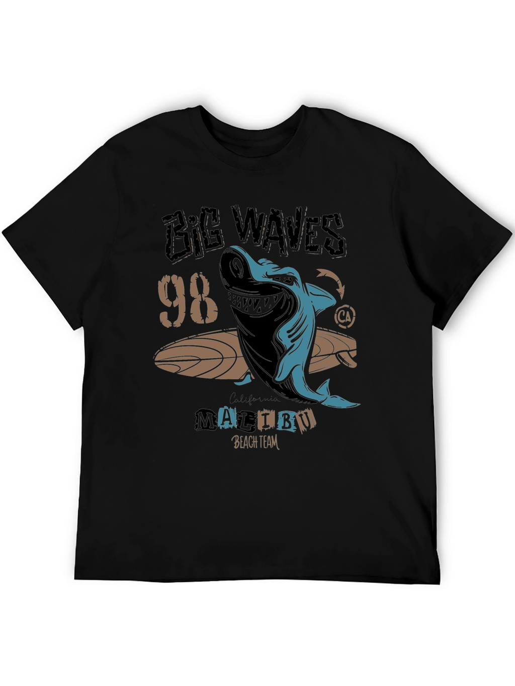 Big Waves 98 Malibu Shark Graphic Tee