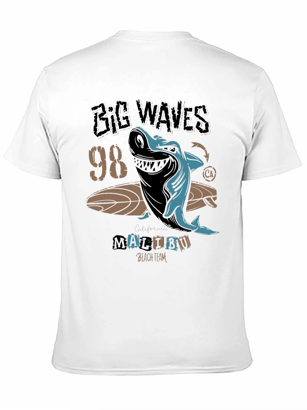 Big Waves 98 Malibu Shark Graphic Tee