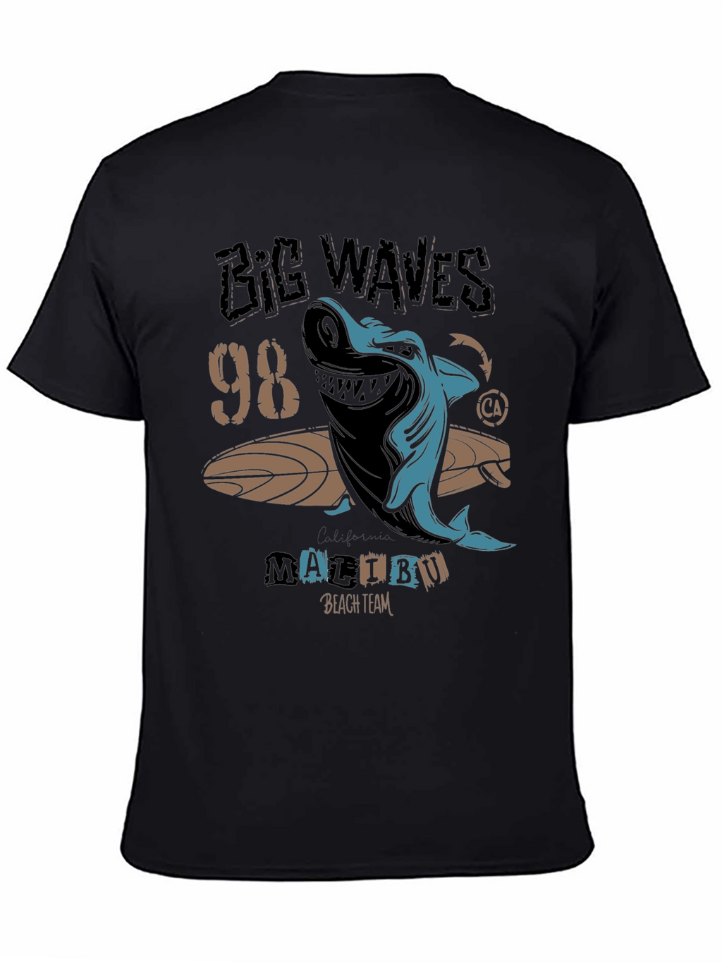 Big Waves 98 Malibu Shark Graphic Tee