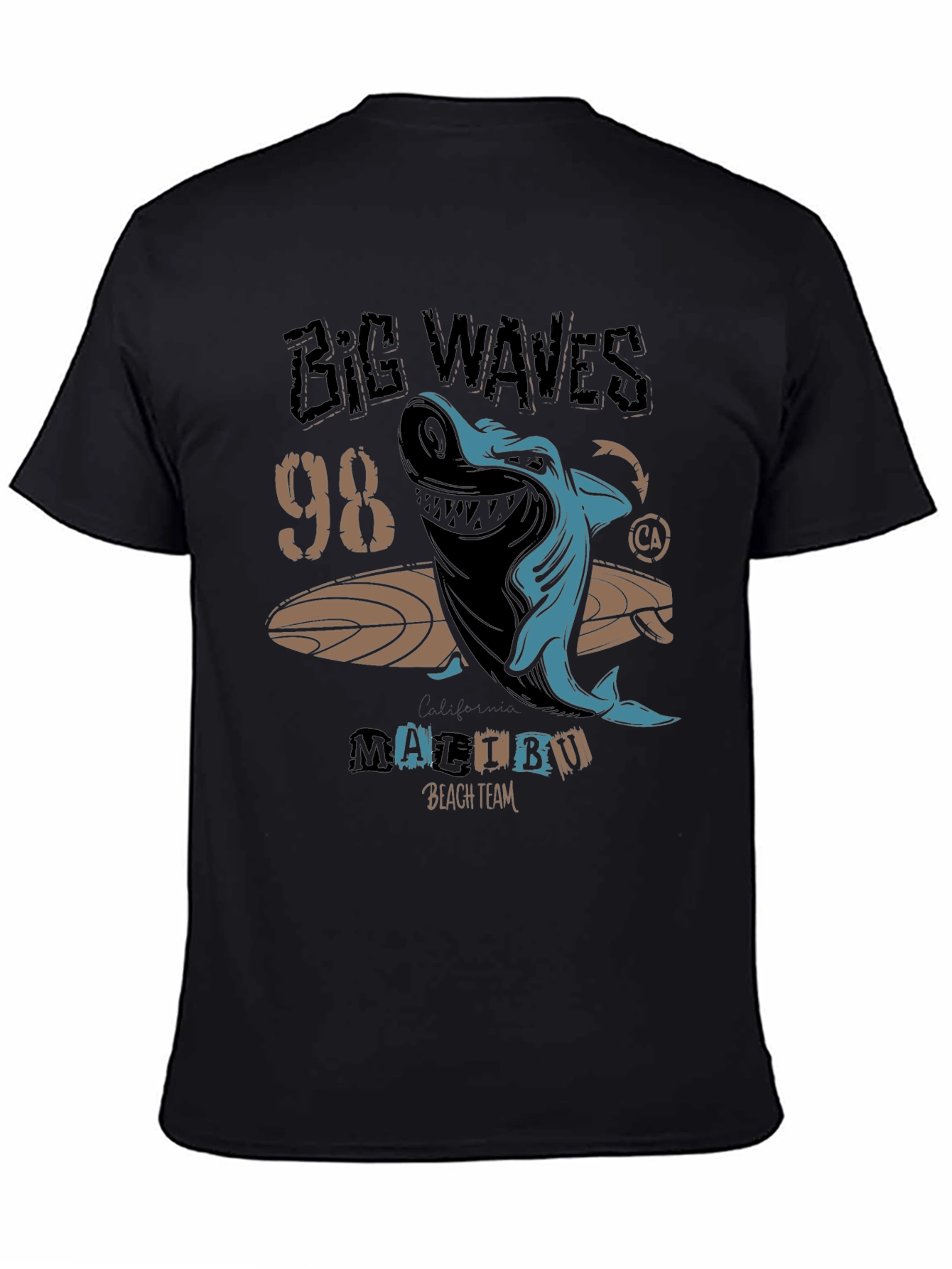 Big Waves 98 Malibu Shark Graphic Tee