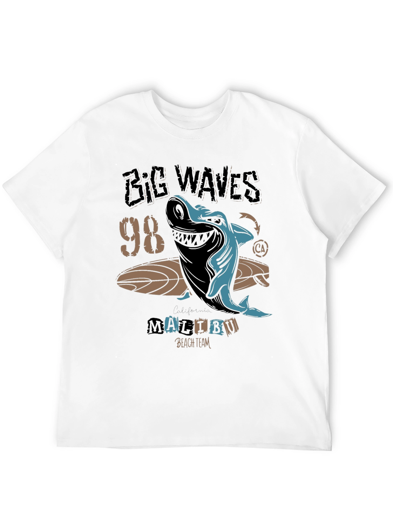 Big Waves 98 Malibu Shark Graphic Tee