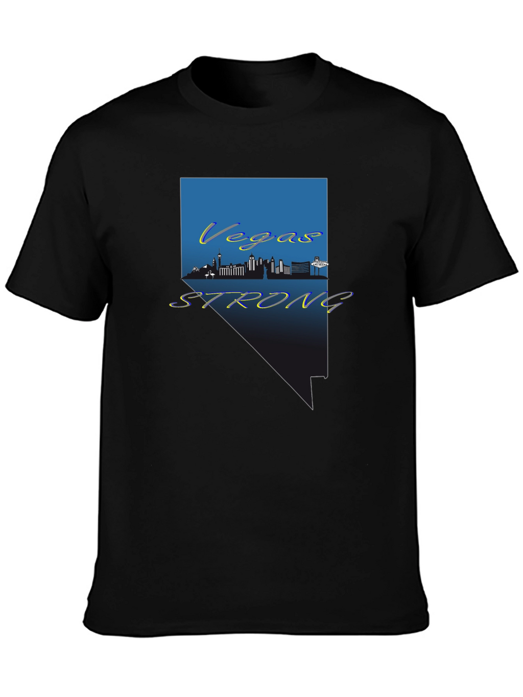 Vegas Strong Graphic Tee - Nevada Pride Shirt
