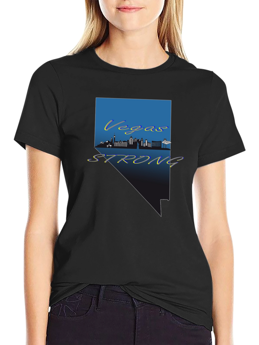 Vegas Strong Graphic Tee - Nevada Pride Shirt