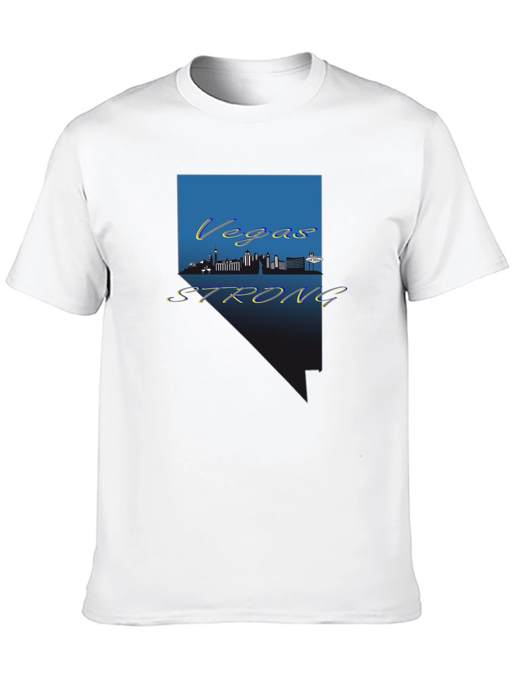 Vegas Strong Graphic Tee - Nevada Pride Shirt