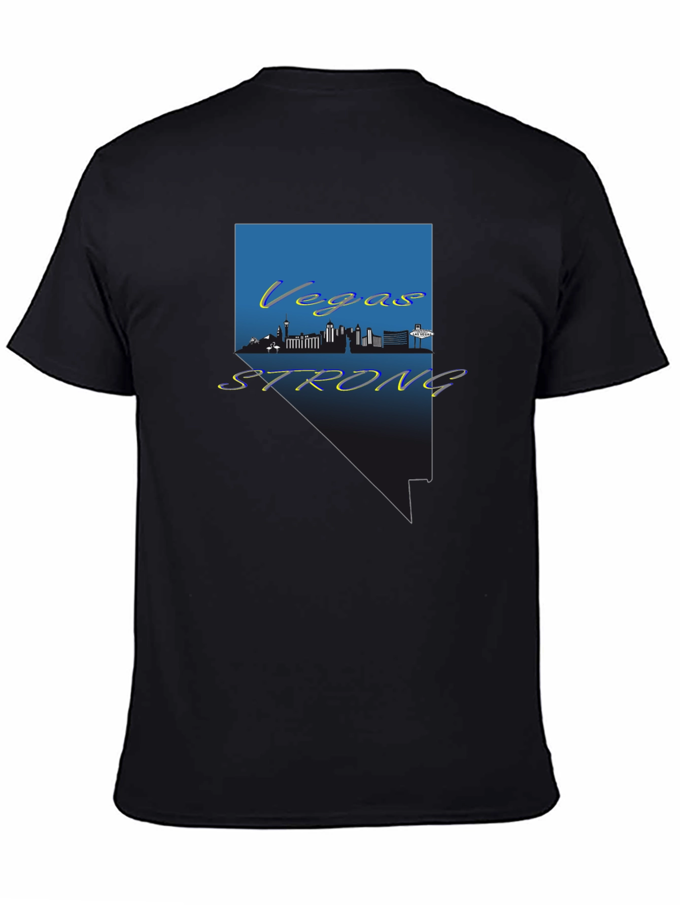 Vegas Strong Graphic Tee - Nevada Pride Shirt