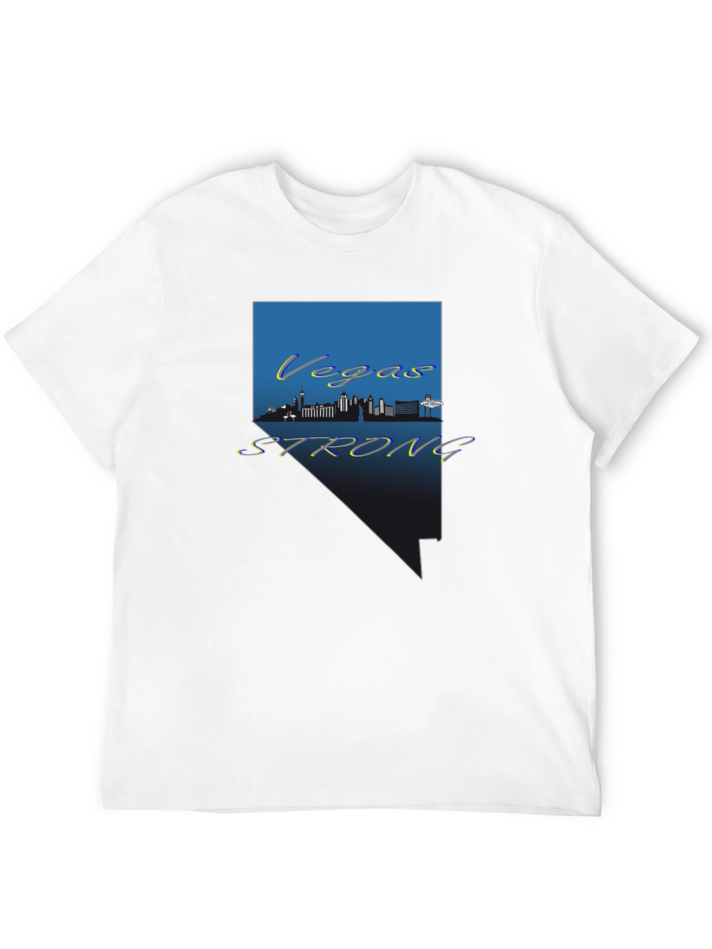 Vegas Strong Graphic Tee - Nevada Pride Shirt