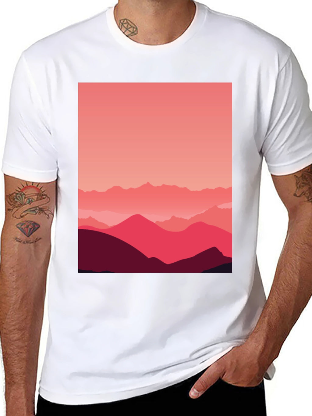 Mountains Graphic Tee - Modern Design