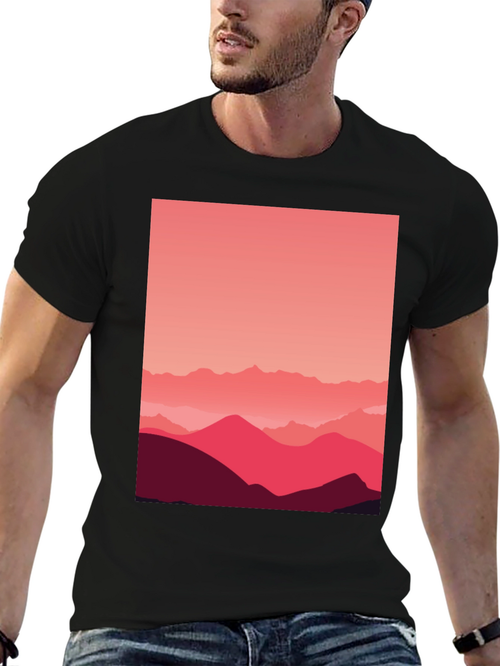 Mountains Graphic Tee - Modern Design