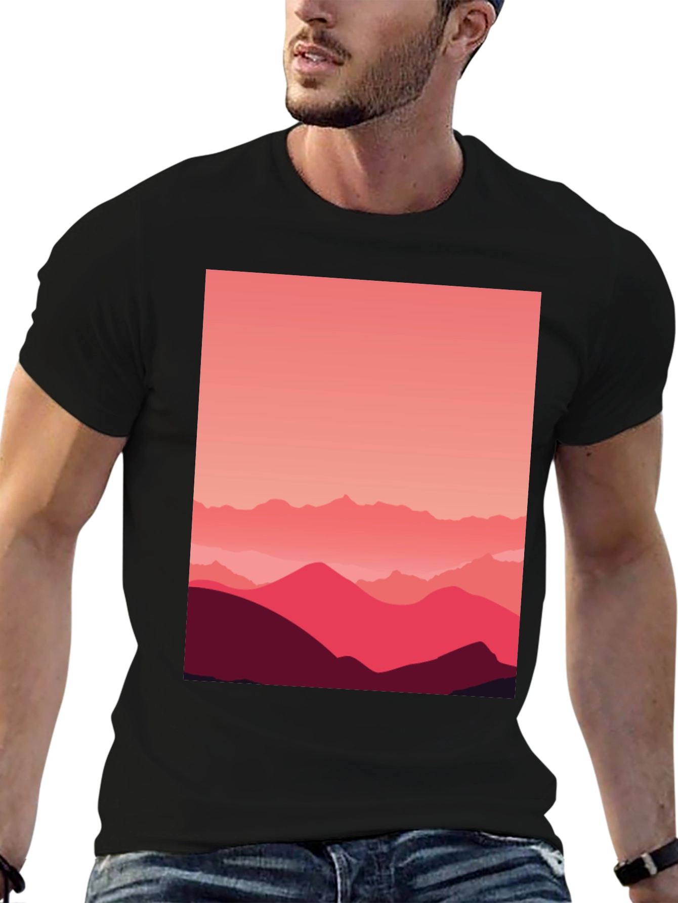 Mountains Graphic Tee - Modern Design