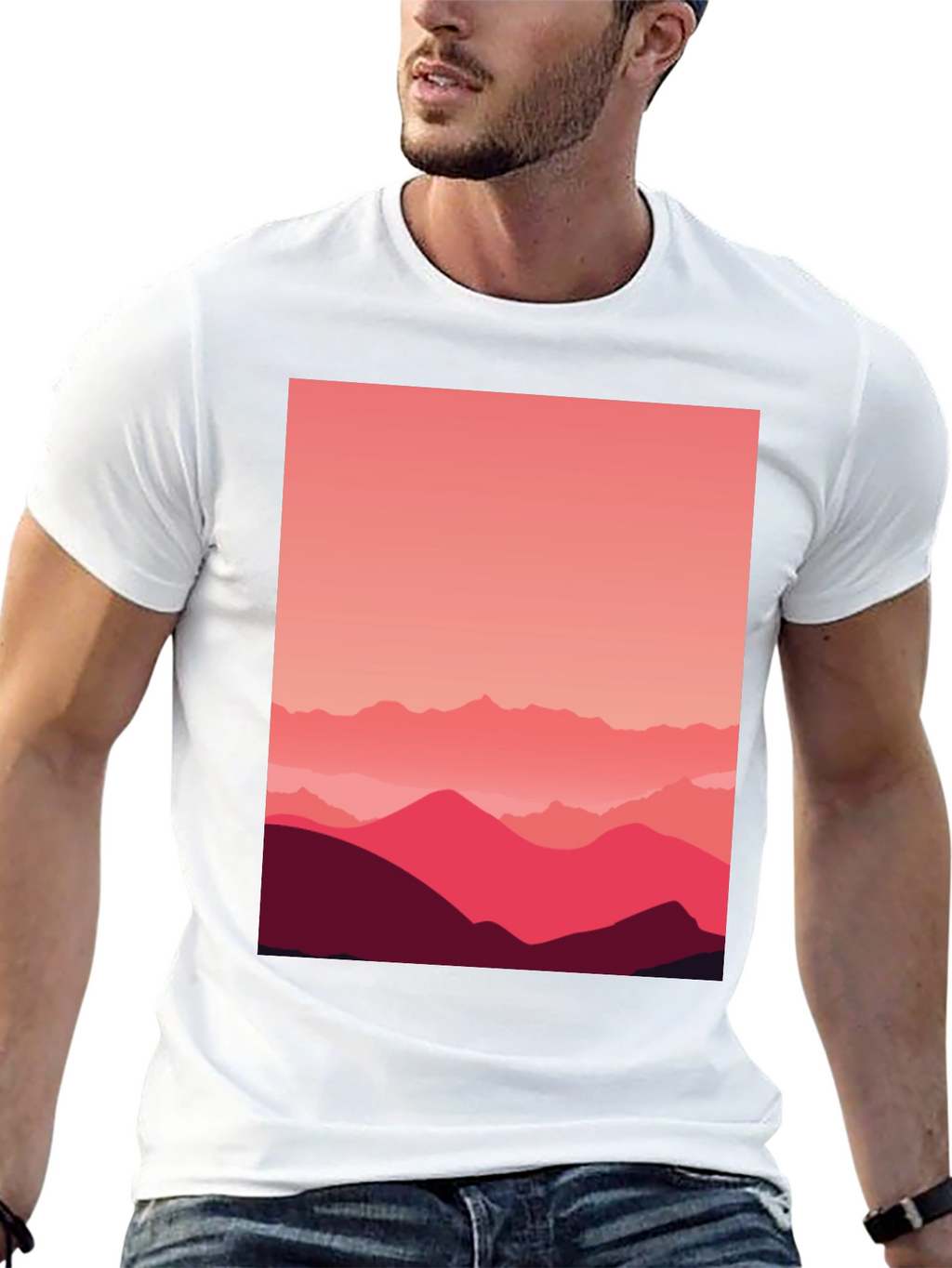 Mountains Graphic Tee - Modern Design