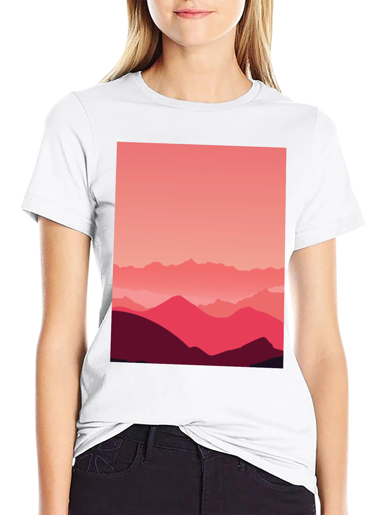 Mountains Graphic Tee - Modern Design