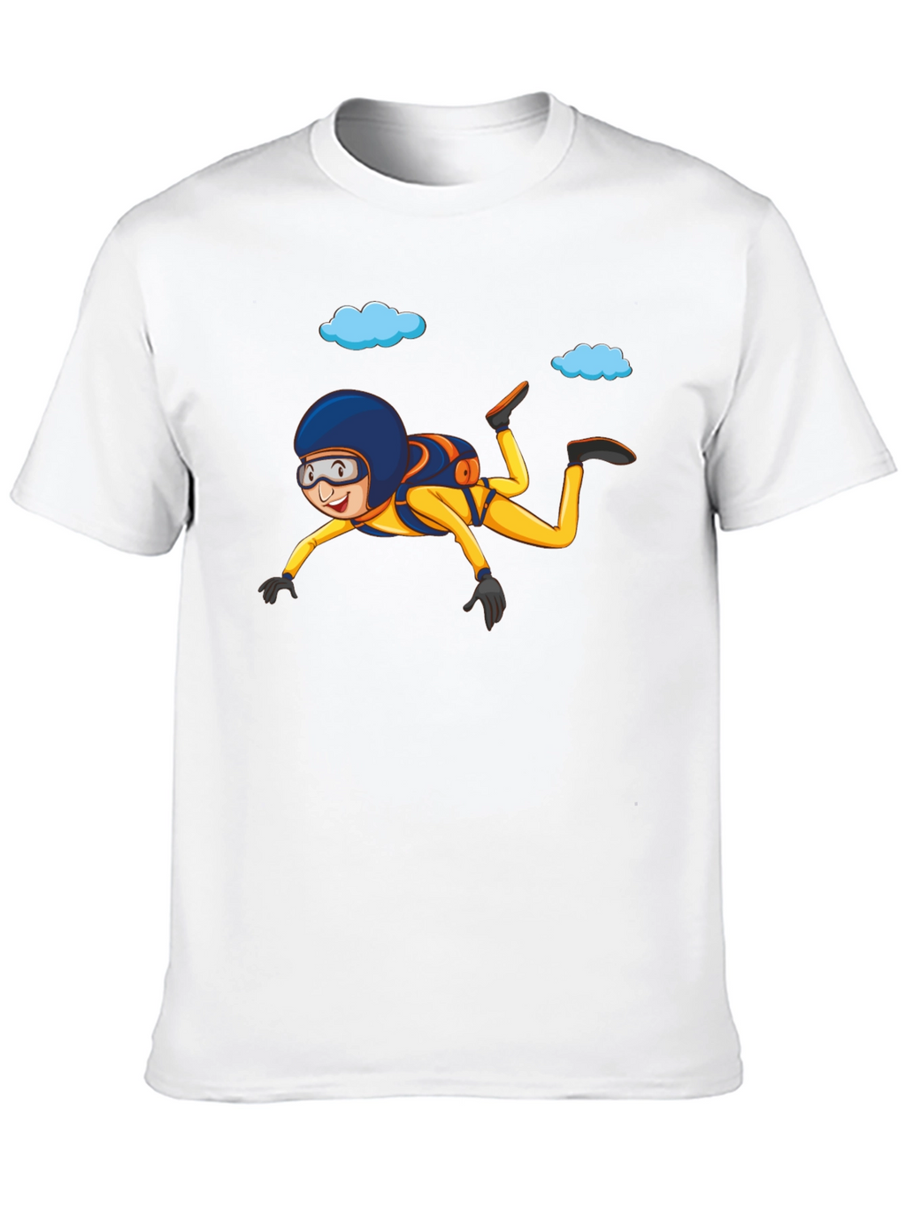 Skydiving T-Shirt Cartoon Graphic Tee