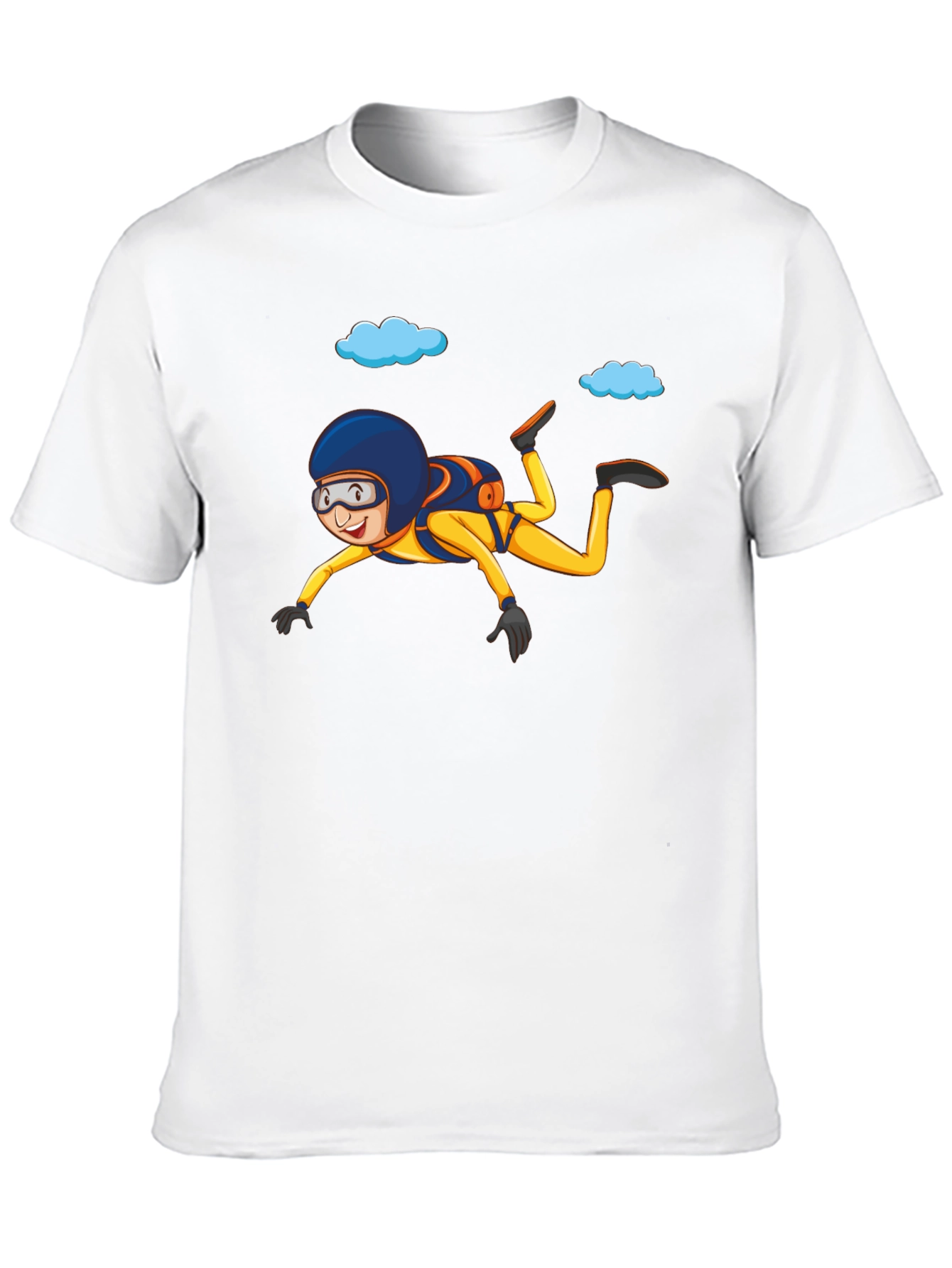 Skydiving T-Shirt Cartoon Graphic Tee