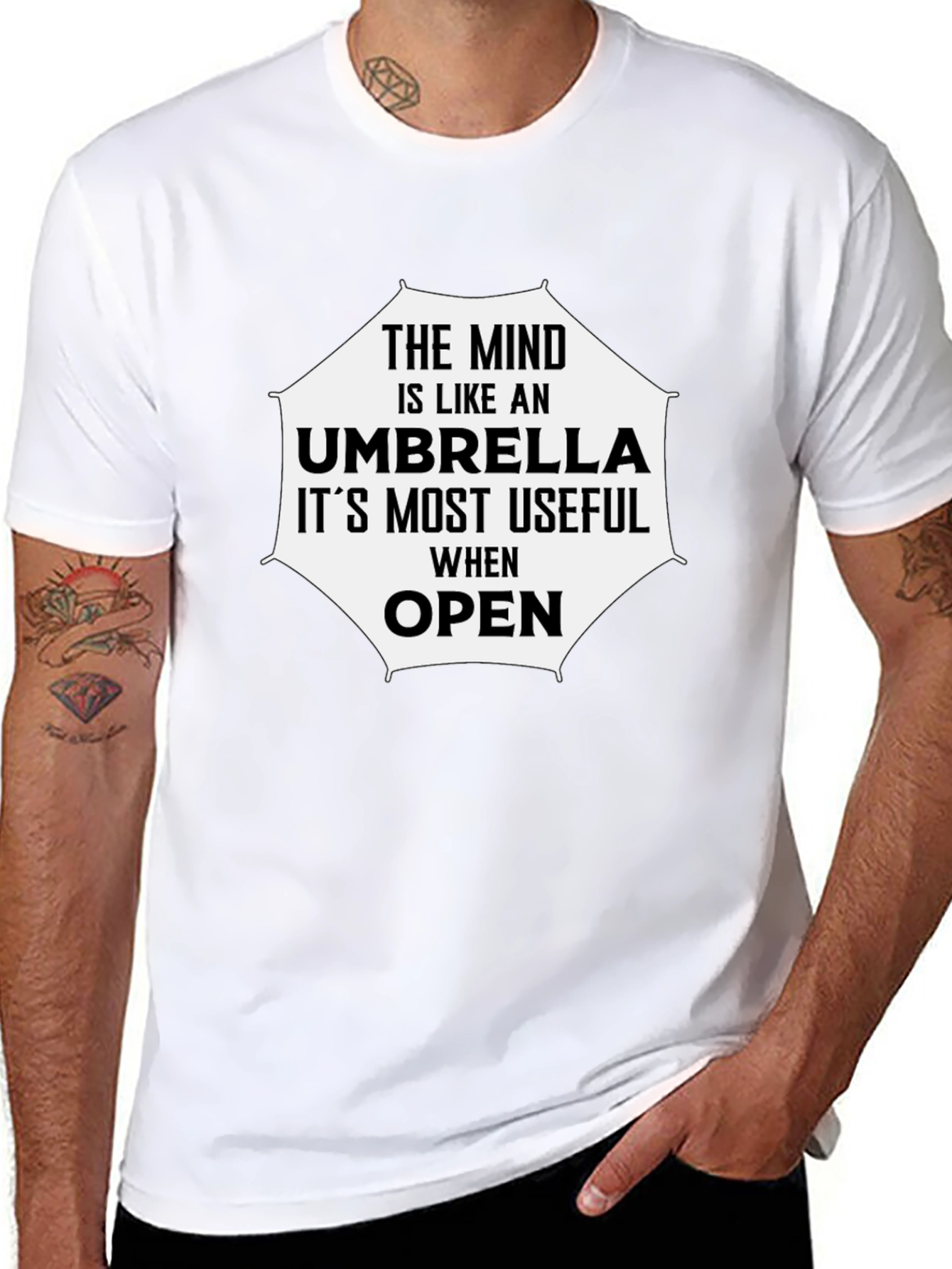 Mind Like Umbrella T-Shirt - Open Minded Tee