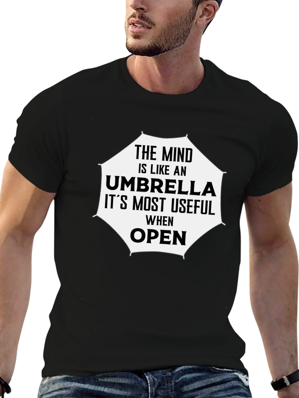 Mind Like Umbrella T-Shirt - Open Minded Tee