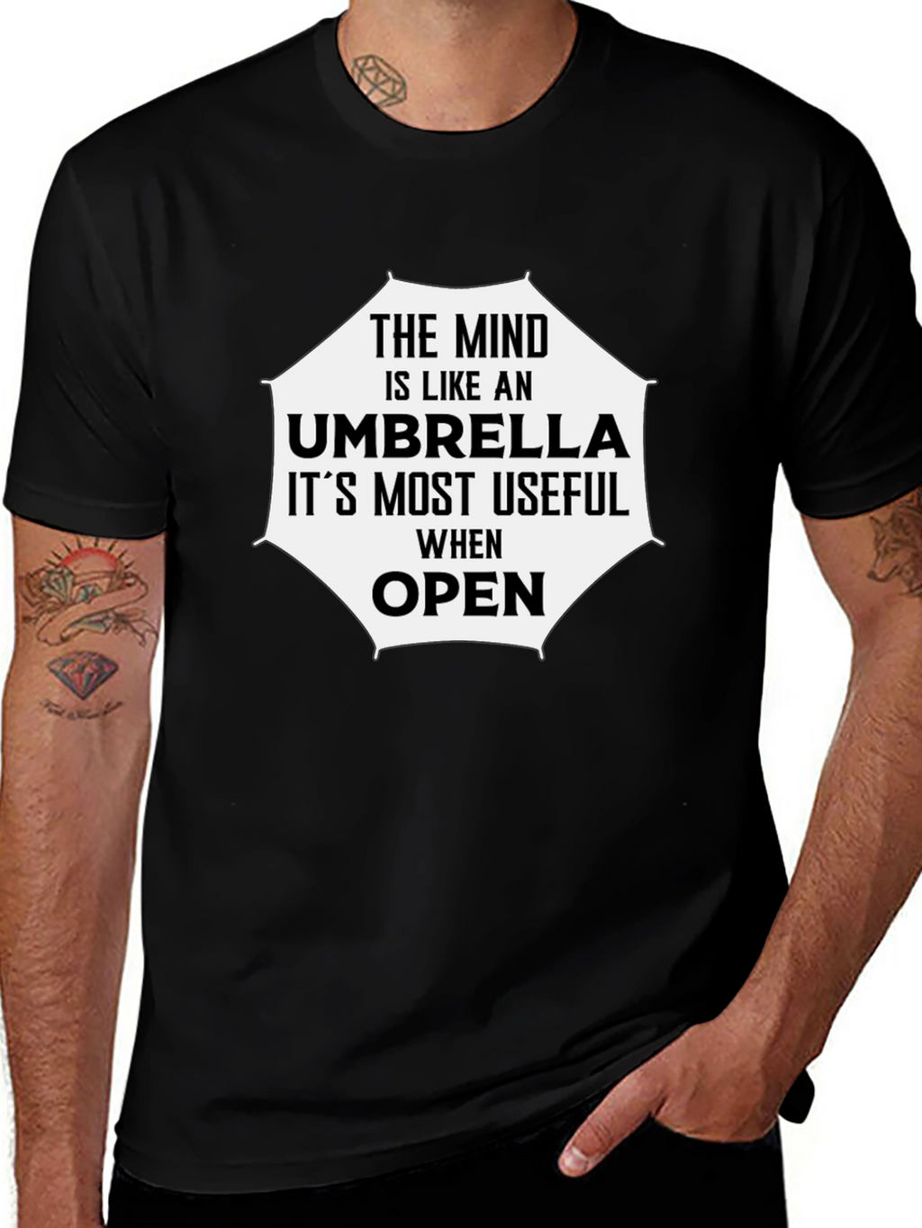 Mind Like Umbrella T-Shirt - Open Minded Tee