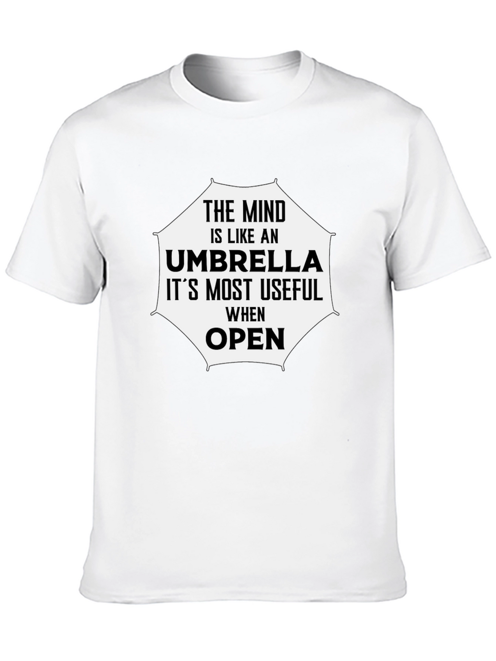 Mind Like Umbrella T-Shirt - Open Minded Tee