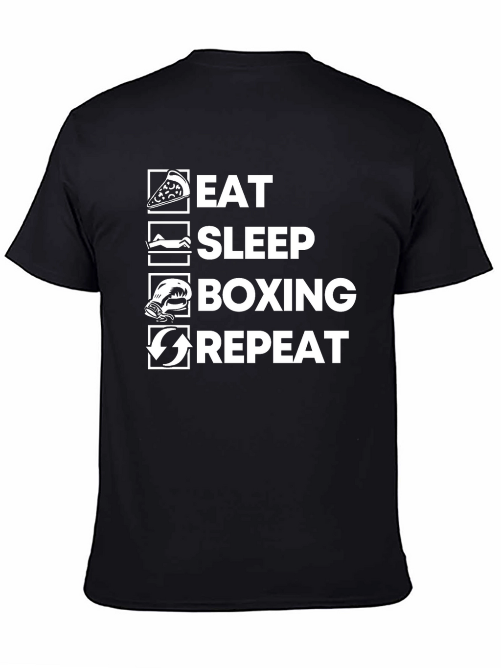 Eat Sleep Boxing Repeat Graphic Tee