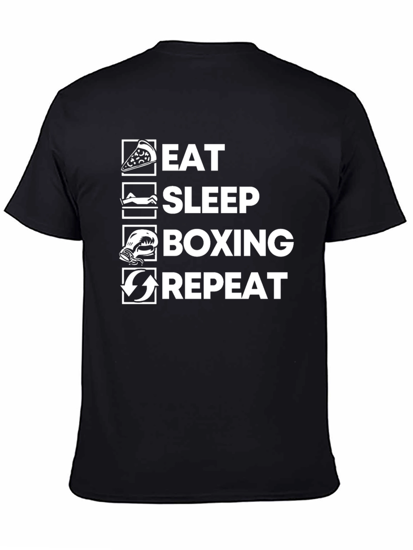Eat Sleep Boxing Repeat Graphic Tee