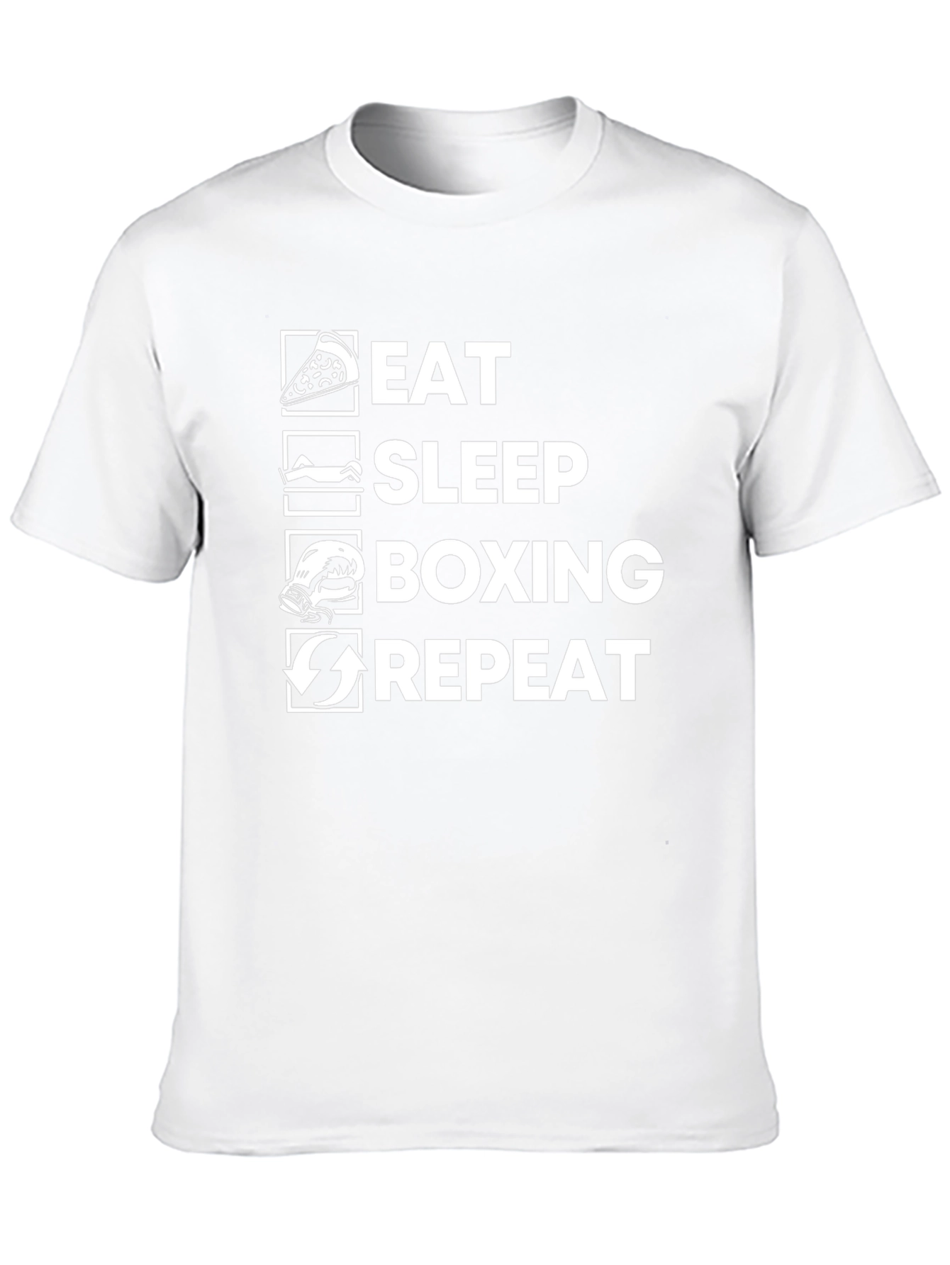 Eat Sleep Boxing Repeat Graphic Tee