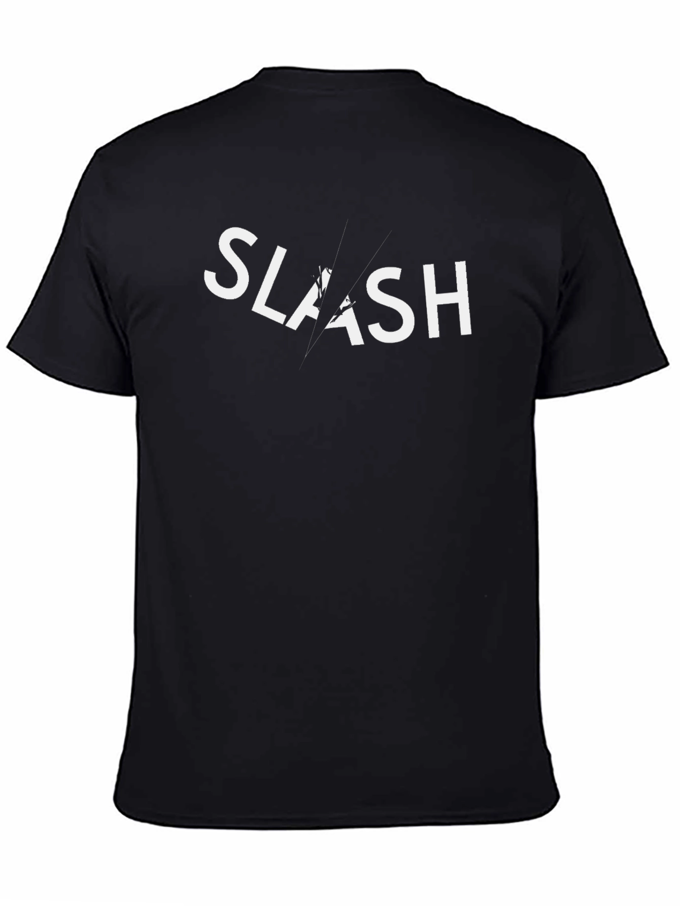 Slash Graphic Black T-Shirt