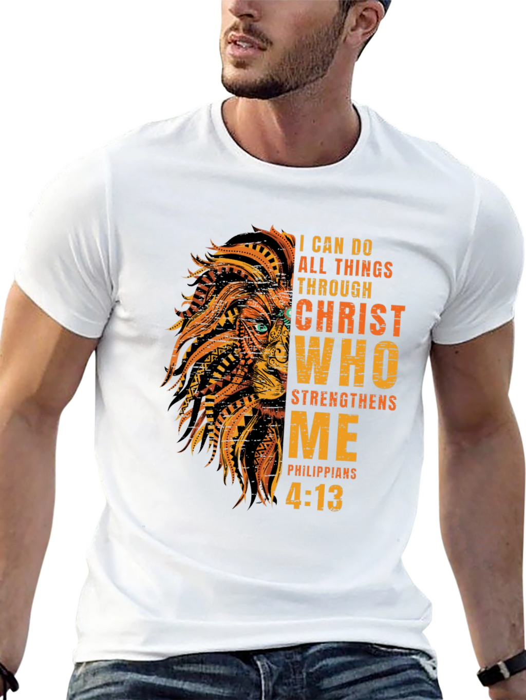Christian Lion T-Shirt - Philippians 4:13