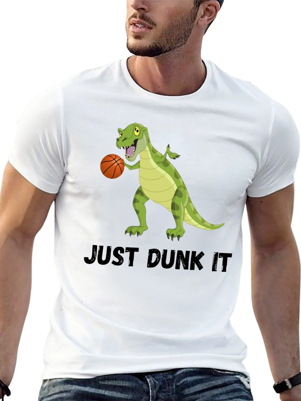 Dino Dunk T-Shirt: Just Dunk It!