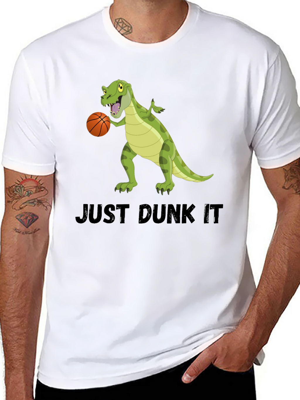 Dino Dunk T-Shirt: Just Dunk It!