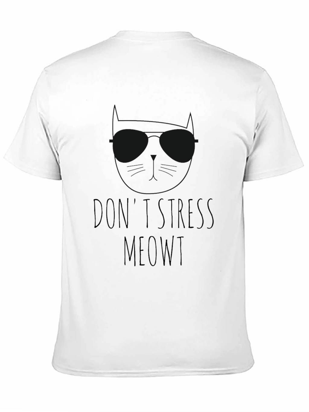 Dont Stress Meowt T-Shirt - Relaxed Cat Lover Tee