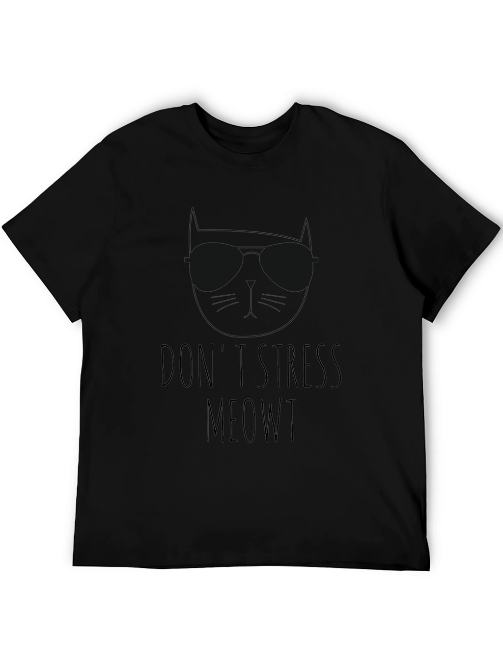 Dont Stress Meowt T-Shirt - Relaxed Cat Lover Tee