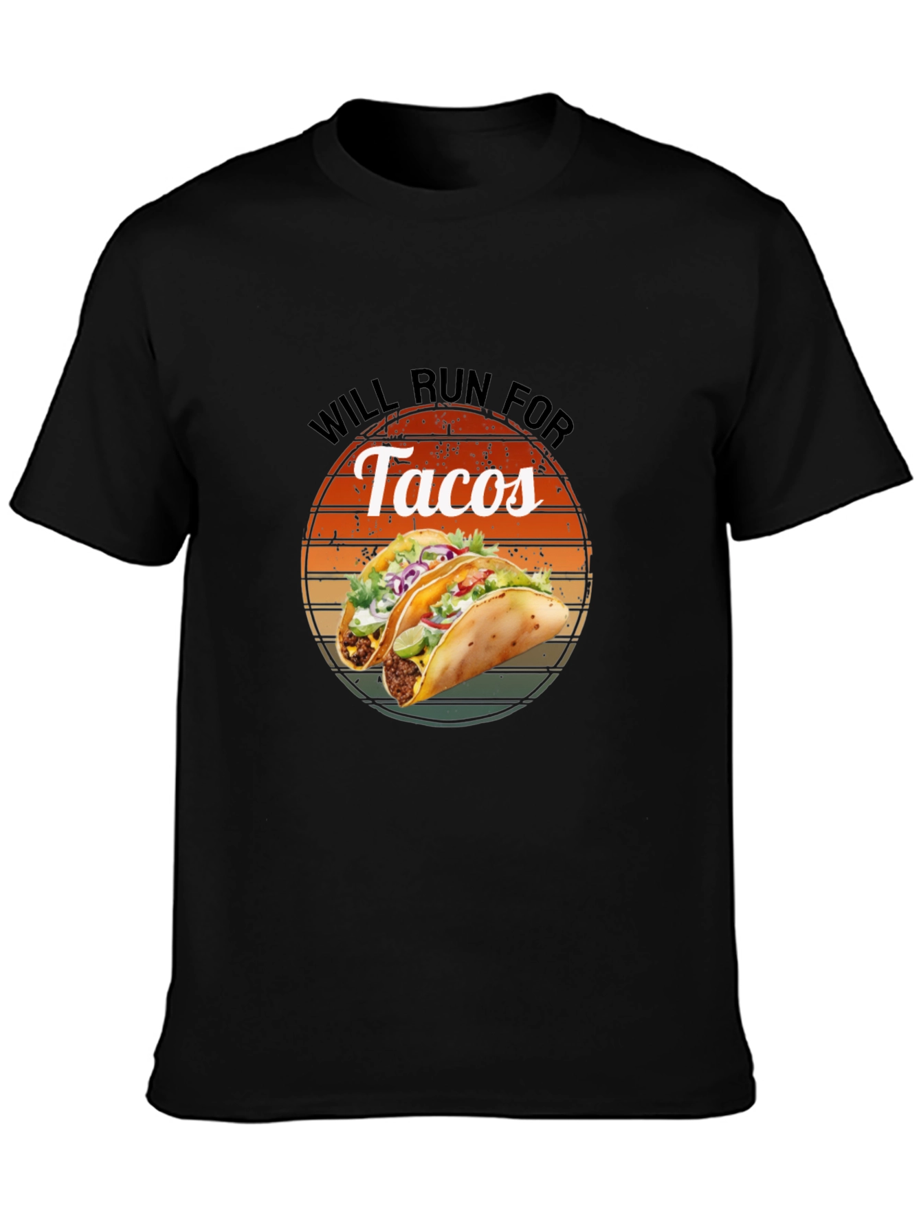Will Run For Tacos Graphic Tee - Soft Cotton Blend