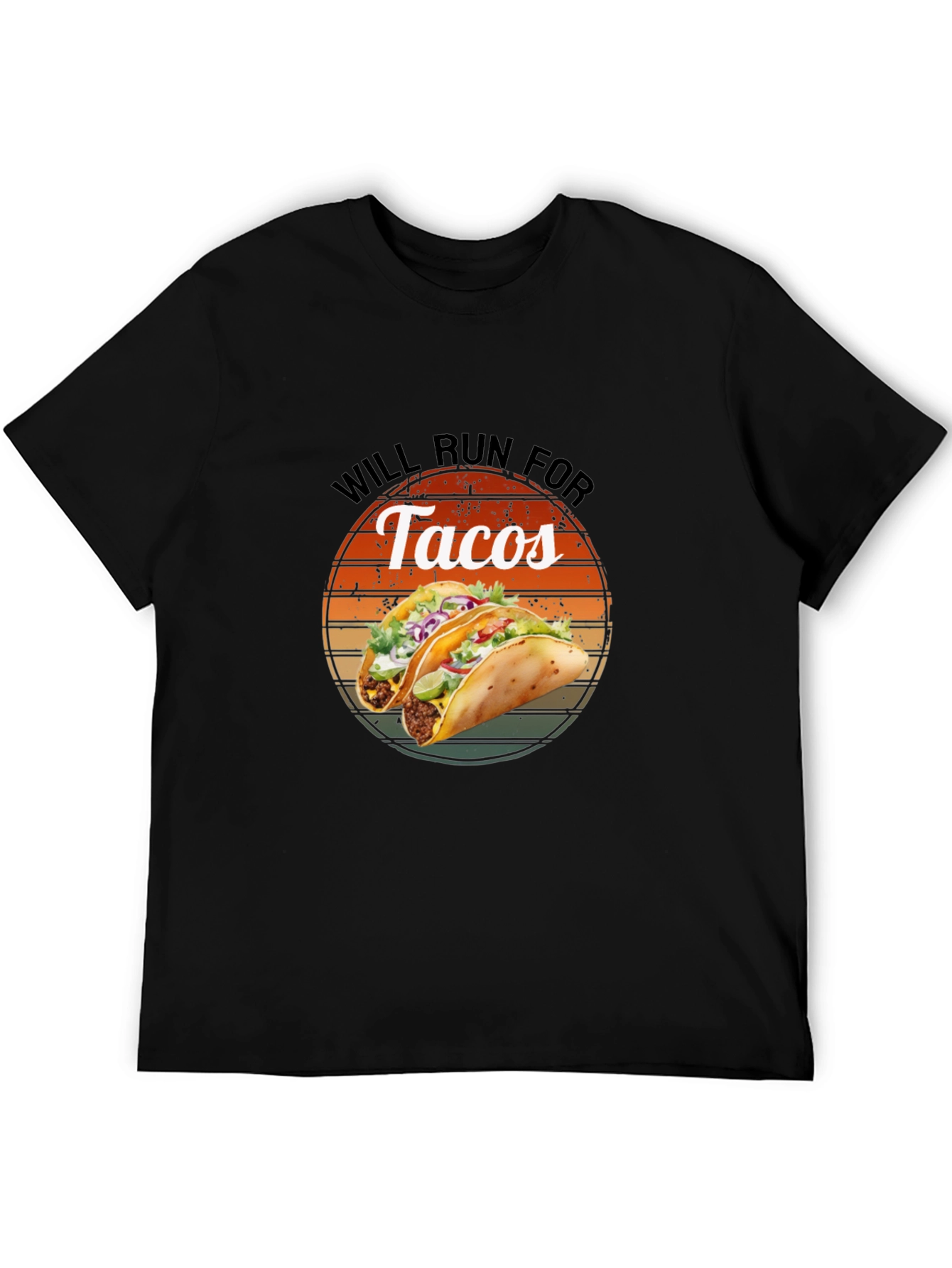 Will Run For Tacos Graphic Tee - Soft Cotton Blend