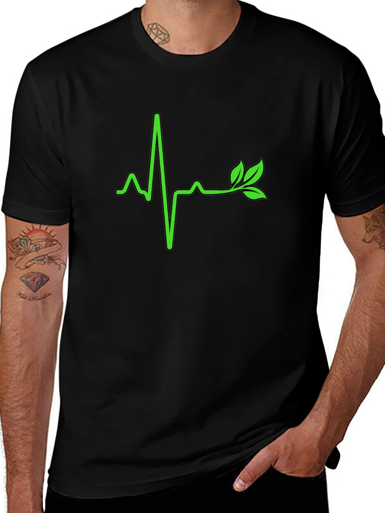 Natures Vital Signs Black T-Shirt